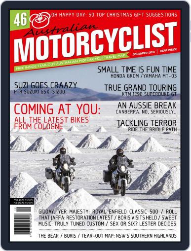 Australian Motorcyclist December 1st, 2016 Digital Back Issue Cover