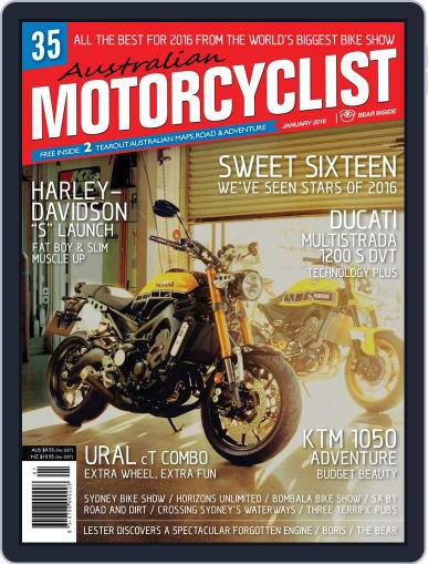 Australian Motorcyclist January 1st, 2016 Digital Back Issue Cover