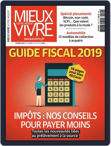 Mieux Vivre Votre Argent February 1st, 2019 Digital Back Issue Cover