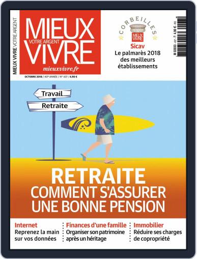 Mieux Vivre Votre Argent October 1st, 2018 Digital Back Issue Cover