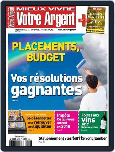 Mieux Vivre Votre Argent September 1st, 2017 Digital Back Issue Cover