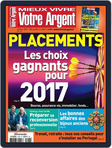 Mieux Vivre Votre Argent January 1st, 2017 Digital Back Issue Cover
