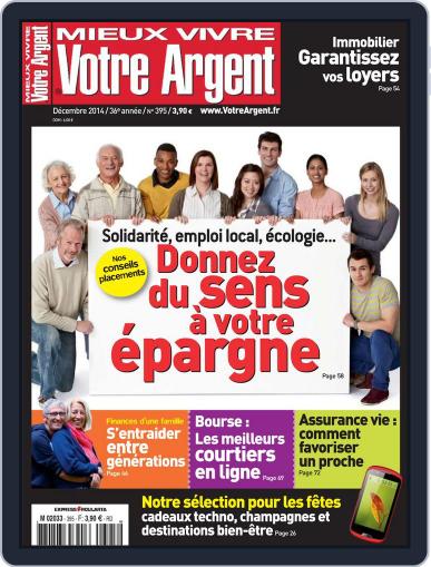 Mieux Vivre Votre Argent November 20th, 2014 Digital Back Issue Cover