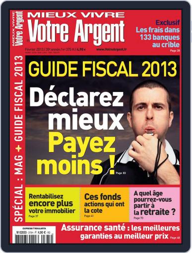 Mieux Vivre Votre Argent January 24th, 2013 Digital Back Issue Cover