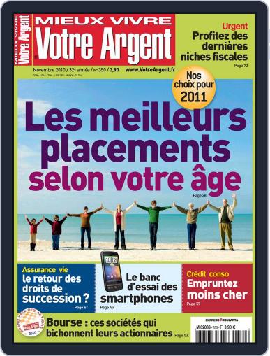 Mieux Vivre Votre Argent October 29th, 2010 Digital Back Issue Cover