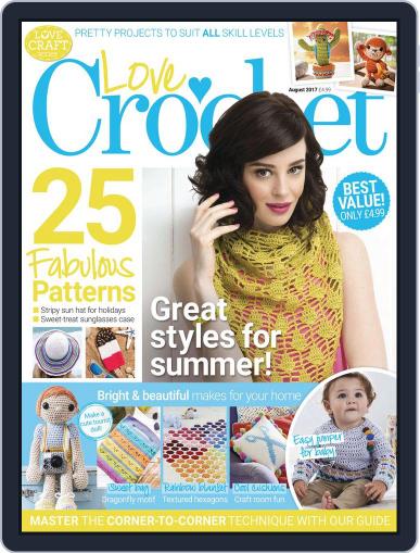 Love Crochet August 1st, 2017 Digital Back Issue Cover