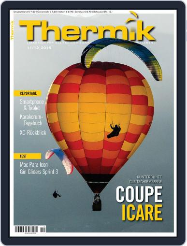 Thermik Magazin November 1st, 2016 Digital Back Issue Cover
