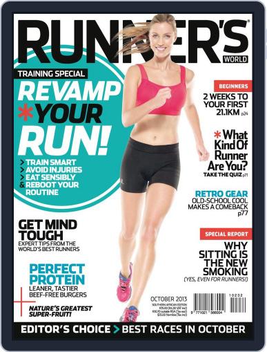 Runner's World South Africa September 16th, 2013 Digital Back Issue Cover