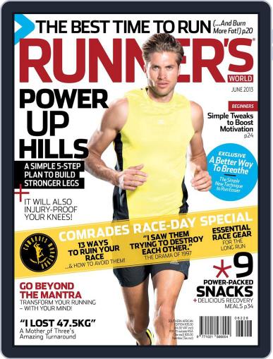 Runner's World South Africa May 19th, 2013 Digital Back Issue Cover