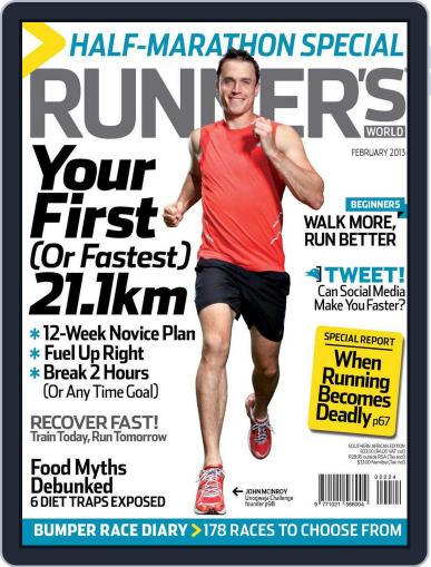 Runner's World South Africa (Digital) January 22nd, 2013 Issue Cover