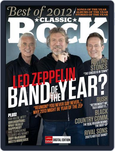 Classic Rock December 4th, 2012 Digital Back Issue Cover