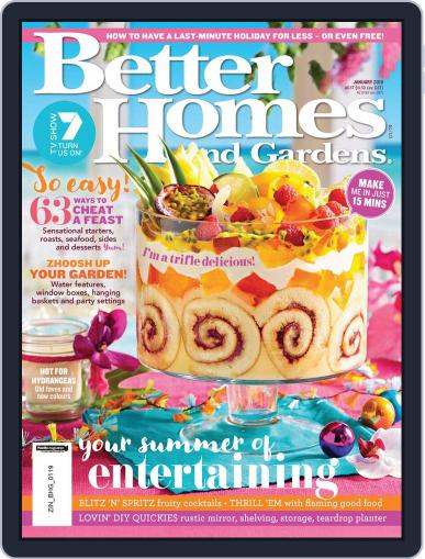 Better Homes and Gardens Australia January 1st, 2019 Digital Back Issue Cover