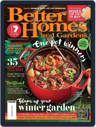 Better Homes and Gardens Australia July 1st, 2018 Digital Back Issue Cover