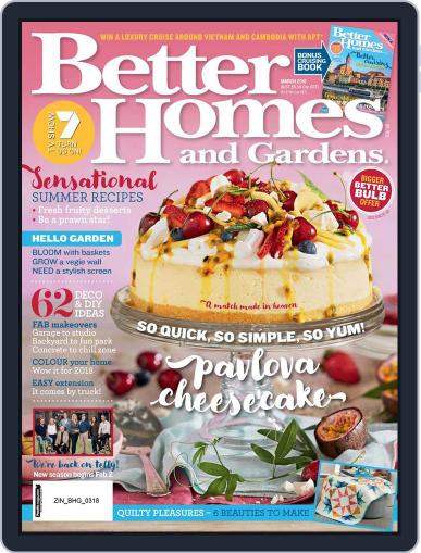 Better Homes and Gardens Australia March 1st, 2018 Digital Back Issue Cover