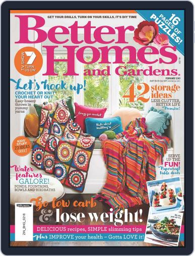 Better Homes and Gardens Australia February 1st, 2018 Digital Back Issue Cover