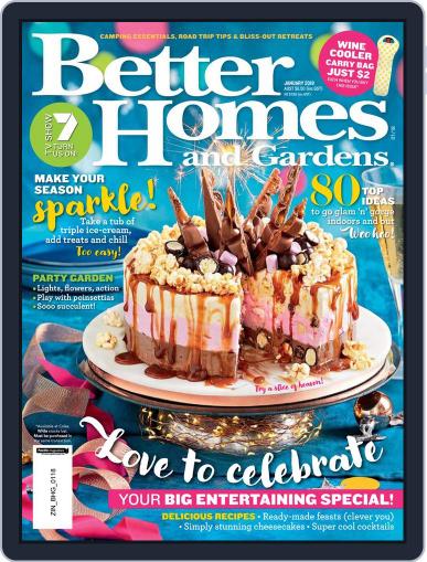 Better Homes and Gardens Australia January 1st, 2018 Digital Back Issue Cover