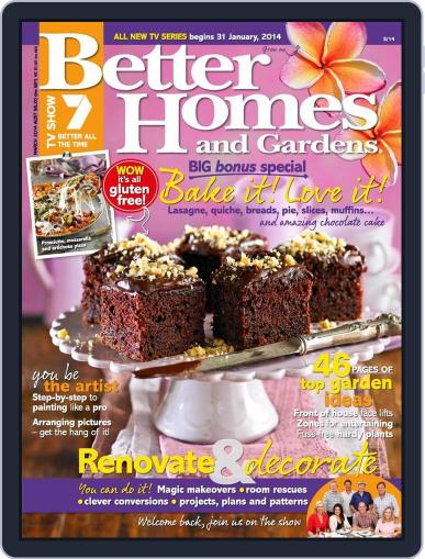 Better Homes and Gardens Australia February 17th, 2014 Digital Back Issue Cover