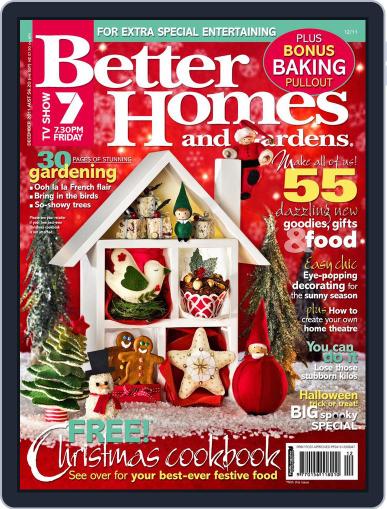 Better Homes and Gardens Australia December 1st, 2011 Digital Back Issue Cover