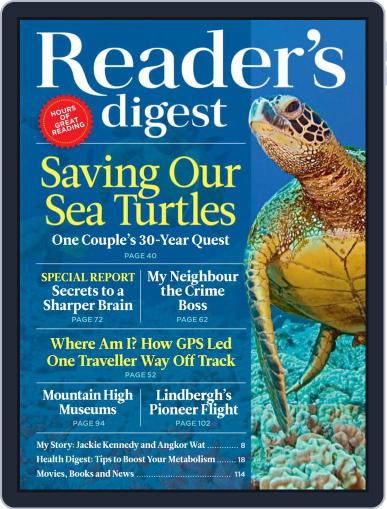 Readers Digest Australia July 1st, 2017 Digital Back Issue Cover