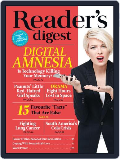 Readers Digest Australia September 1st, 2016 Digital Back Issue Cover