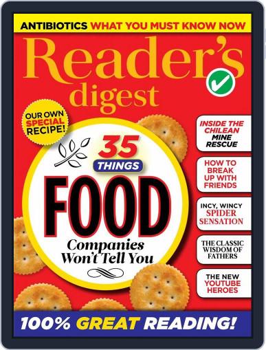 Readers Digest Australia August 31st, 2015 Digital Back Issue Cover
