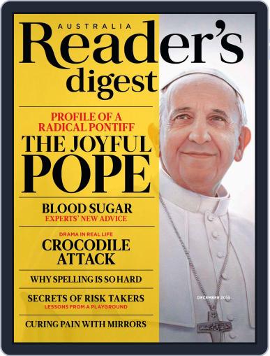 Readers Digest Australia November 19th, 2014 Digital Back Issue Cover