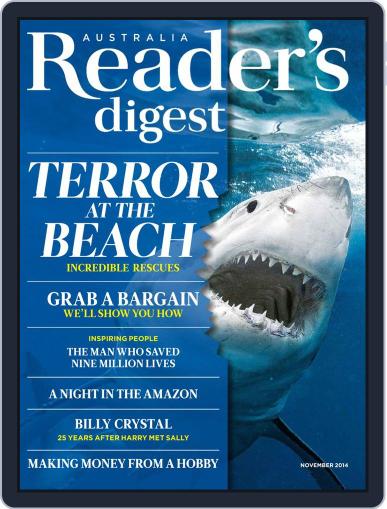 Readers Digest Australia October 22nd, 2014 Digital Back Issue Cover