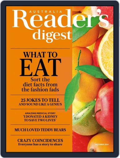 Readers Digest Australia September 24th, 2014 Digital Back Issue Cover