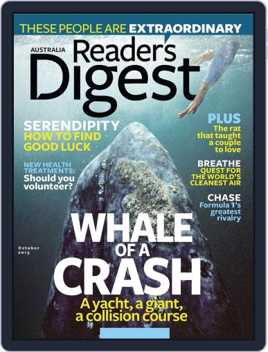 Readers Digest Australia September 18th, 2013 Digital Back Issue Cover