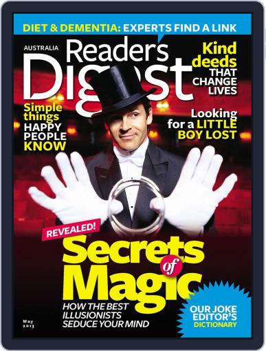 Readers Digest Australia April 24th, 2013 Digital Back Issue Cover