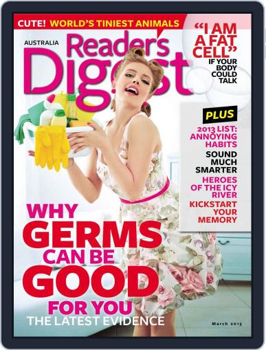 Readers Digest Australia February 27th, 2013 Digital Back Issue Cover