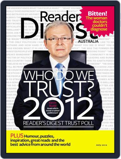 Readers Digest Australia June 26th, 2012 Digital Back Issue Cover
