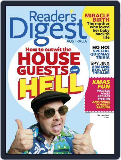 Readers Digest Australia November 13th, 2011 Digital Back Issue Cover