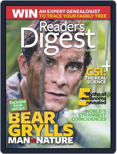 Readers Digest Australia August 28th, 2011 Digital Back Issue Cover