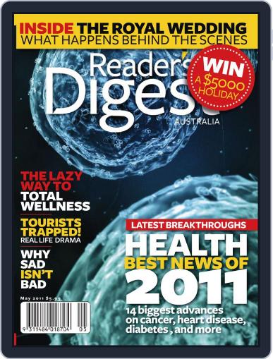 Readers Digest Australia April 24th, 2011 Digital Back Issue Cover