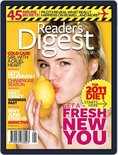 Readers Digest Australia December 26th, 2010 Digital Back Issue Cover