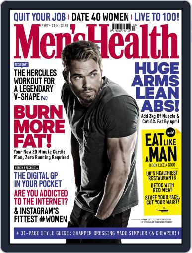 Men's Health UK January 28th, 2014 Digital Back Issue Cover