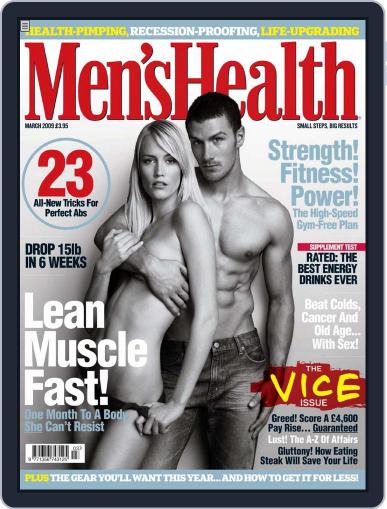 Men's Health UK February 2nd, 2009 Digital Back Issue Cover
