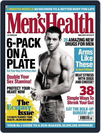 Men's Health UK June 3rd, 2008 Digital Back Issue Cover