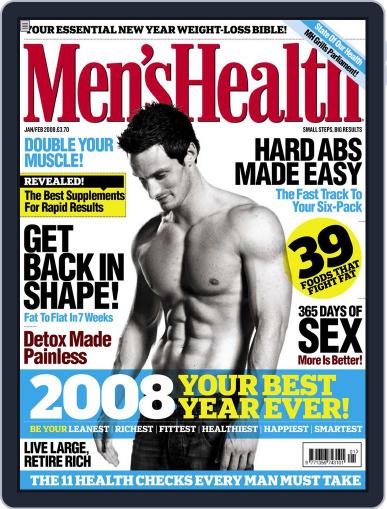Men's Health UK December 14th, 2007 Digital Back Issue Cover