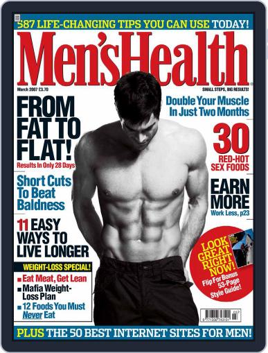 Men's Health UK February 1st, 2007 Digital Back Issue Cover
