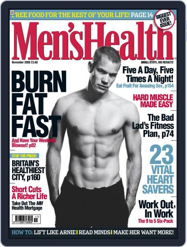 Men's Health UK October 10th, 2006 Digital Back Issue Cover