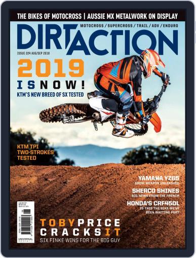 Dirt Action August 1st, 2018 Digital Back Issue Cover
