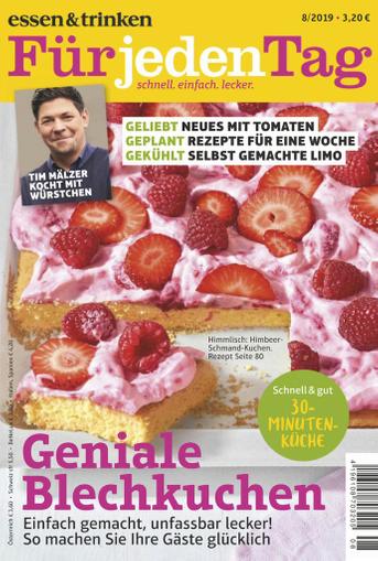 essen&trinken für jeden Tag (Digital) August 1st, 2019 Issue Cover