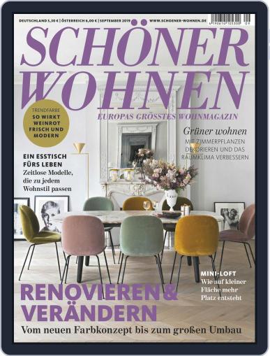 Schöner Wohnen September 1st, 2019 Digital Back Issue Cover