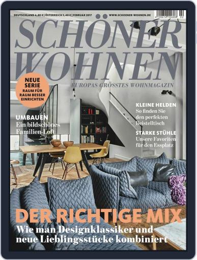 Schöner Wohnen February 1st, 2017 Digital Back Issue Cover