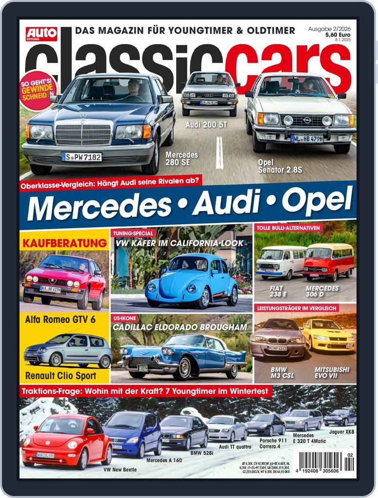 Auto Zeitung Classic Cars (Digital) Subscription                    January 8th, 2026 Issue