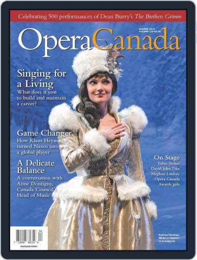 Opera Canada December 28th, 2012 Digital Back Issue Cover
