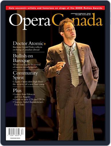 Opera Canada July 16th, 2012 Digital Back Issue Cover