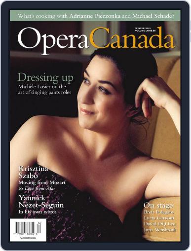 Opera Canada January 3rd, 2012 Digital Back Issue Cover